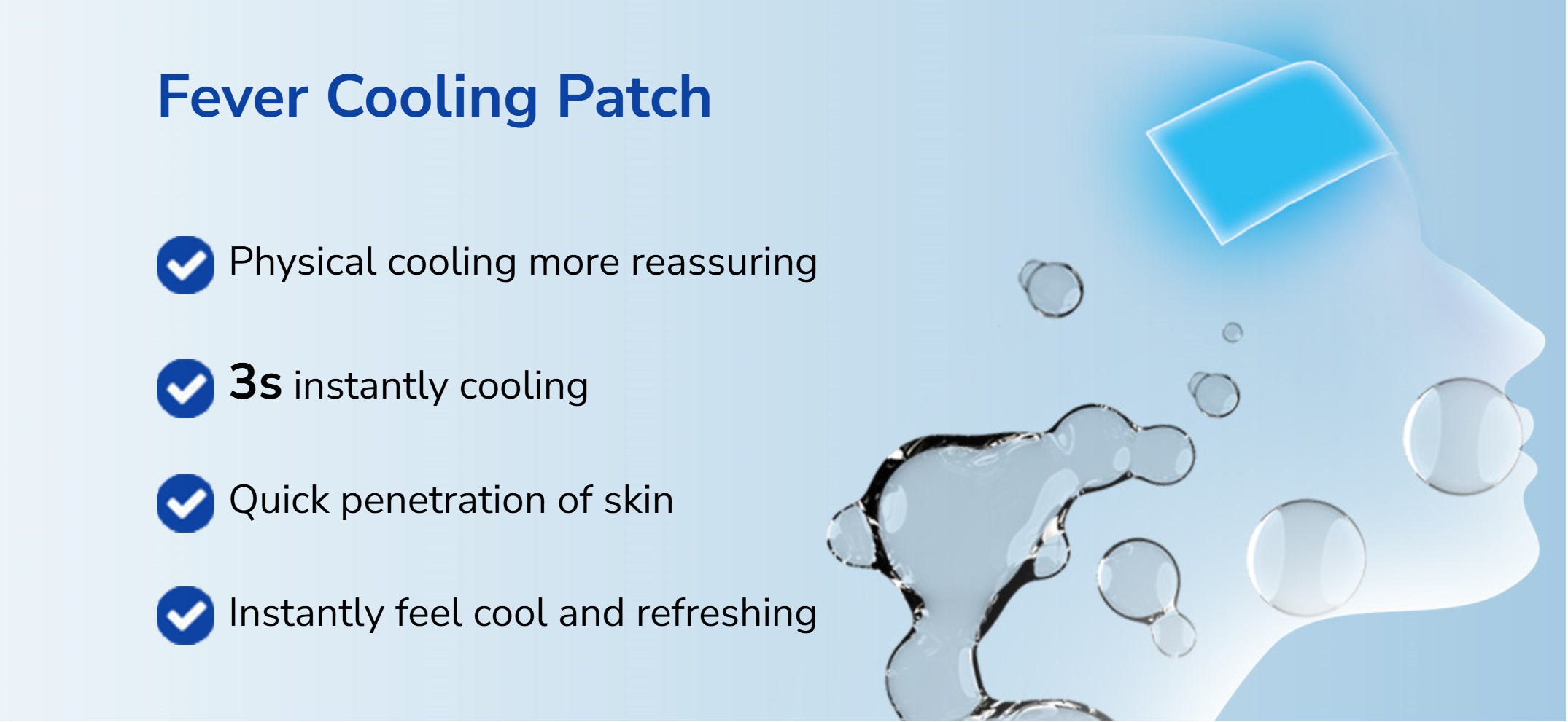 Are cooling patches good for reducing fever?