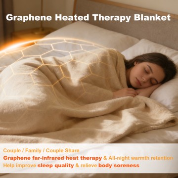 Wholesale 24V Graphene Electric Heated Therapy Blanket for Home Use