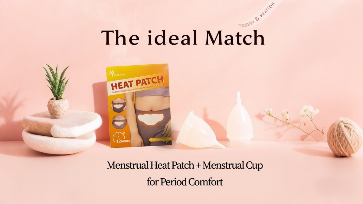 Menstrual Care New Revolution— Menstrual Pain Heat Patch+ Menstrual Cup