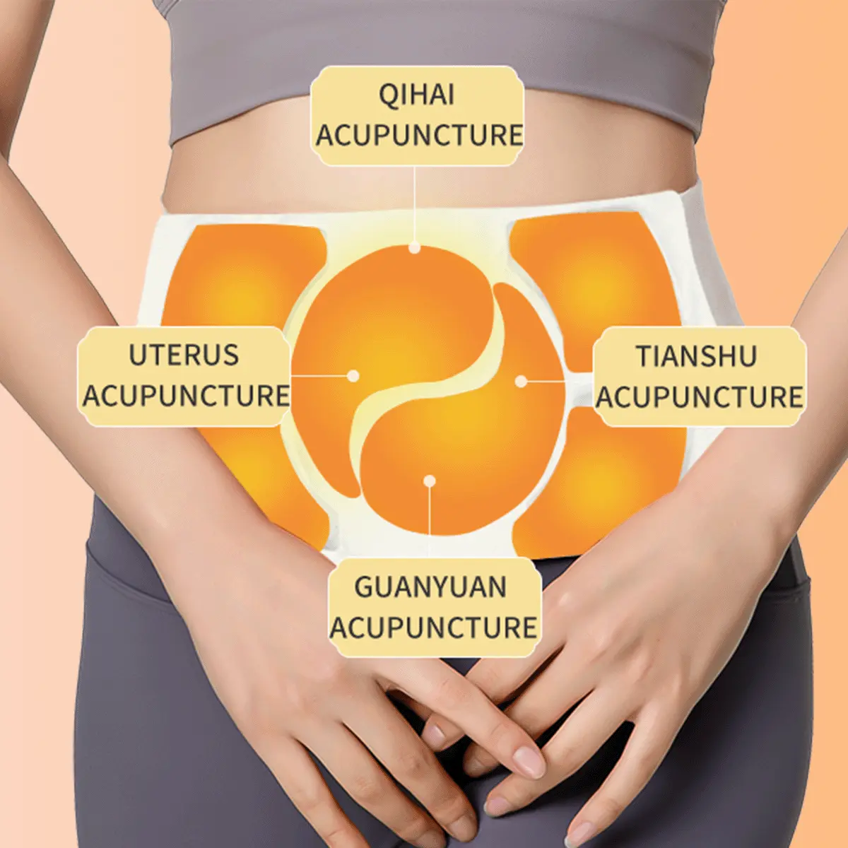 Where to press to relieve cramps?