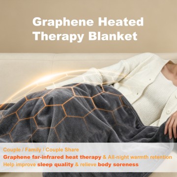 Wholesale Graphene Therapeutic Pain Relief Electric Heating Blanket Manufacturer